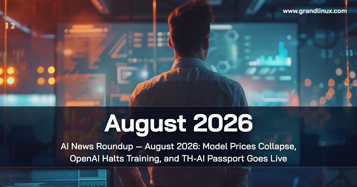 AI News Roundup — August 2026: Model Prices Collapse, OpenAI Halts Training, and TH-AI Passport Goes Live